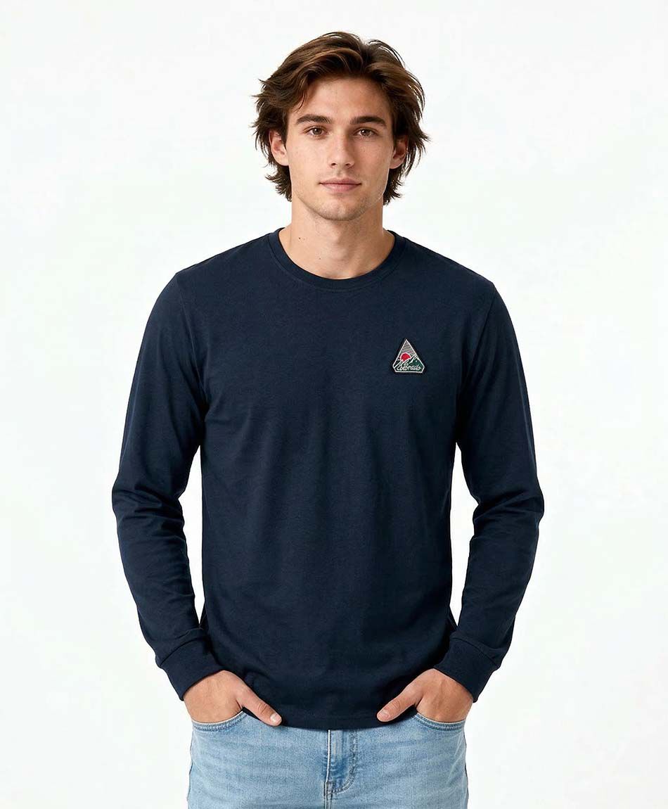 Polera hombre mini parche