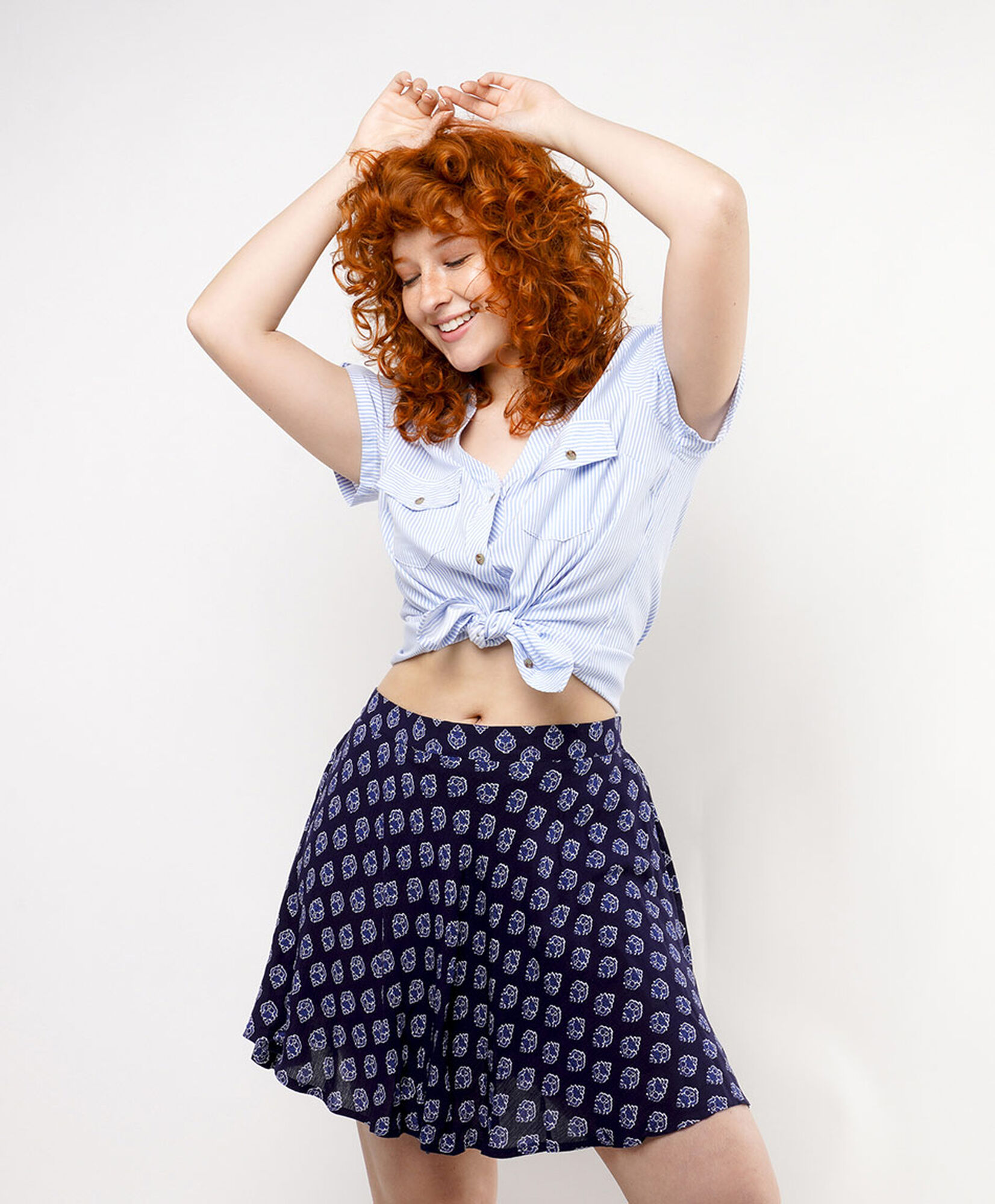Falda mujer short print flor Falda mujer short print flor
