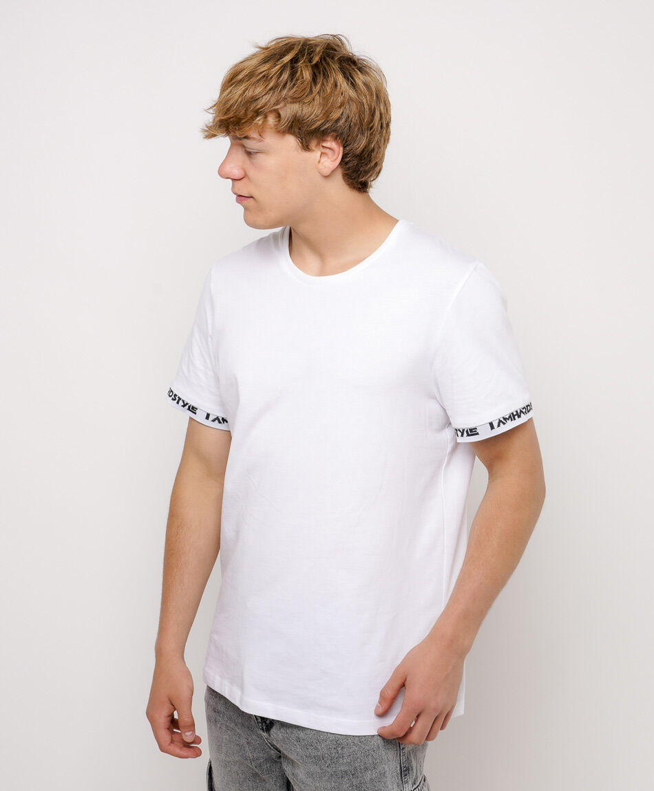 Polera hombre print manga