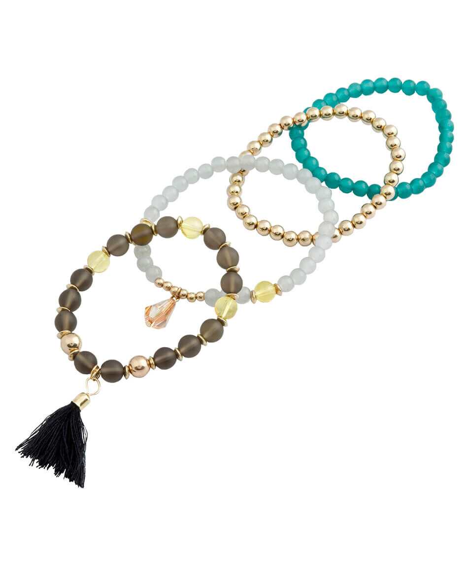 Pulsera elasticada 4 piezas