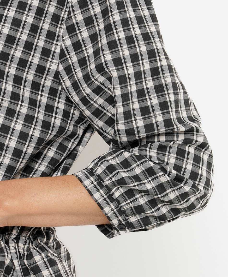 Blusa mujer escocesa lazo