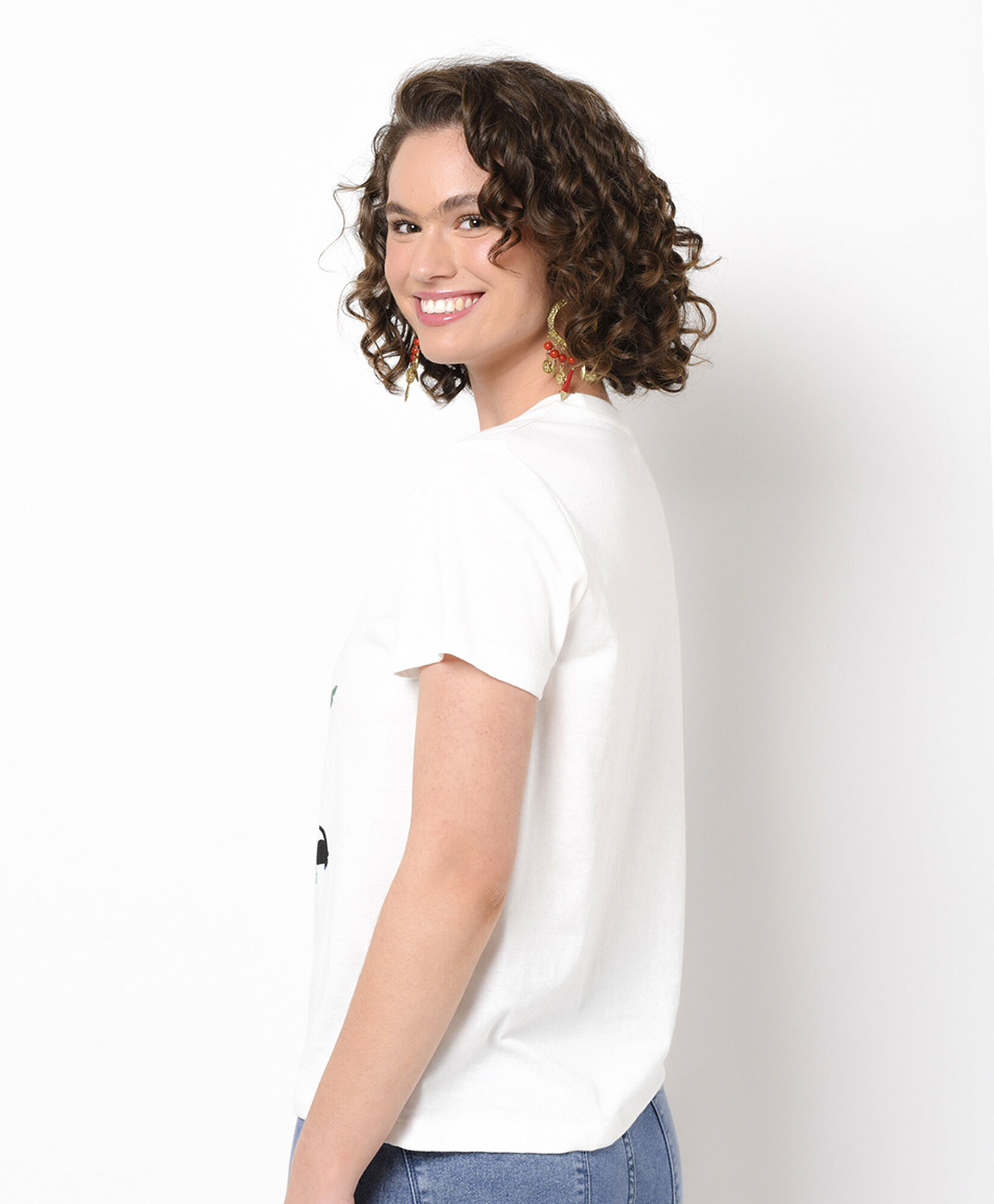 Polera mujer estampado gatos Polera mujer estampado gatos