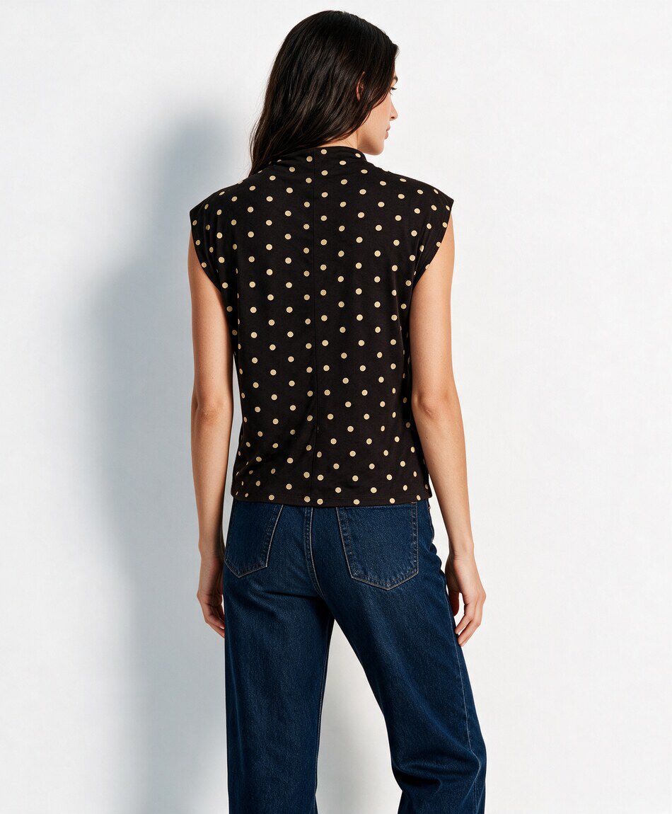 Polera mujer elegante puntos