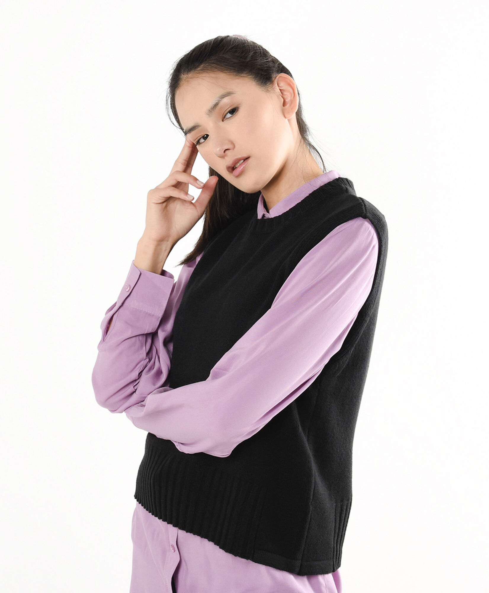 Sweater mujer sin mangas negro Sweater mujer sin mangas negro