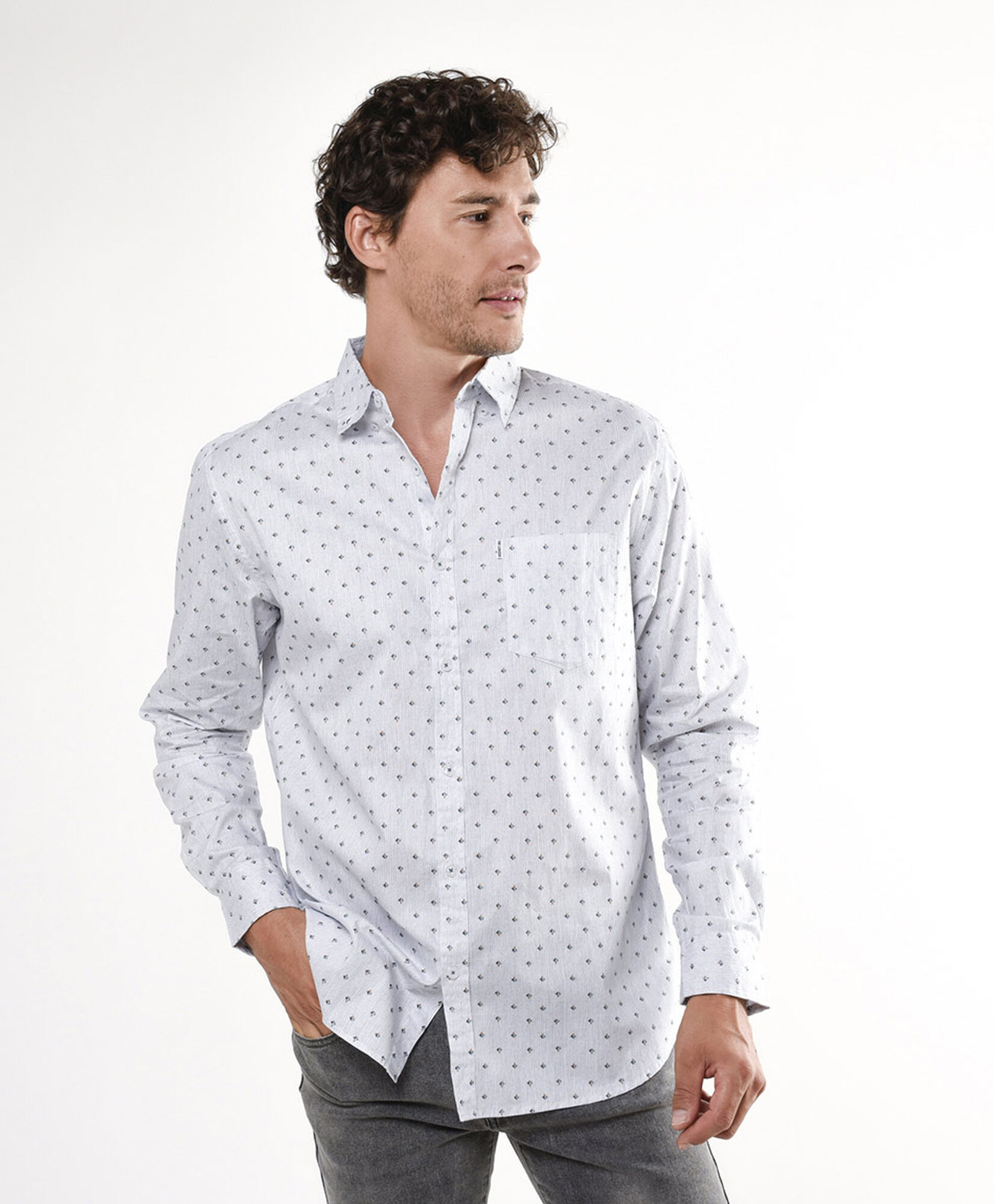 Camisa hombre mini diseño color Camisa hombre mini diseño color