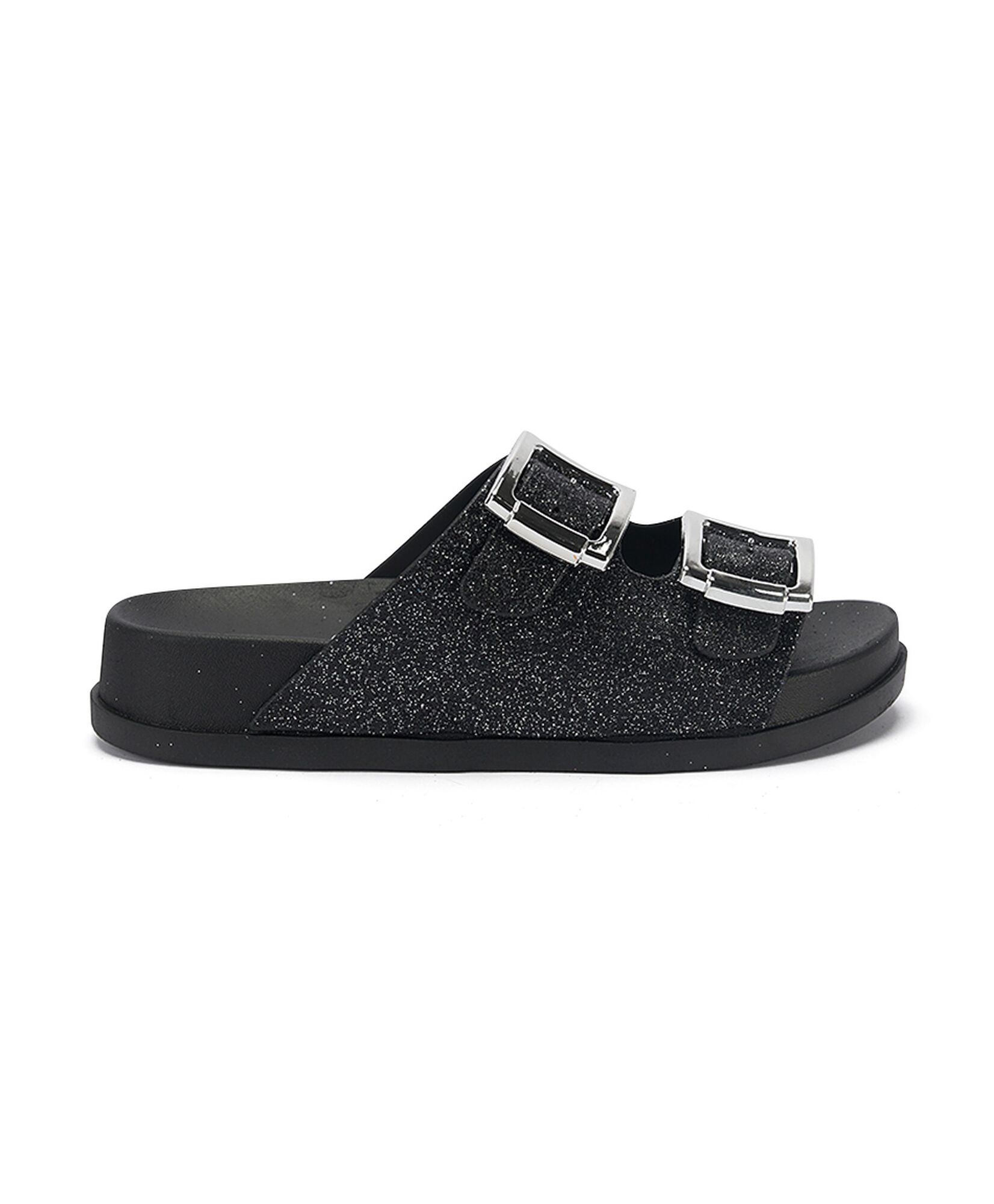 Sandalia mujer terraplen hebillas black Sandalia mujer terraplen hebillas black