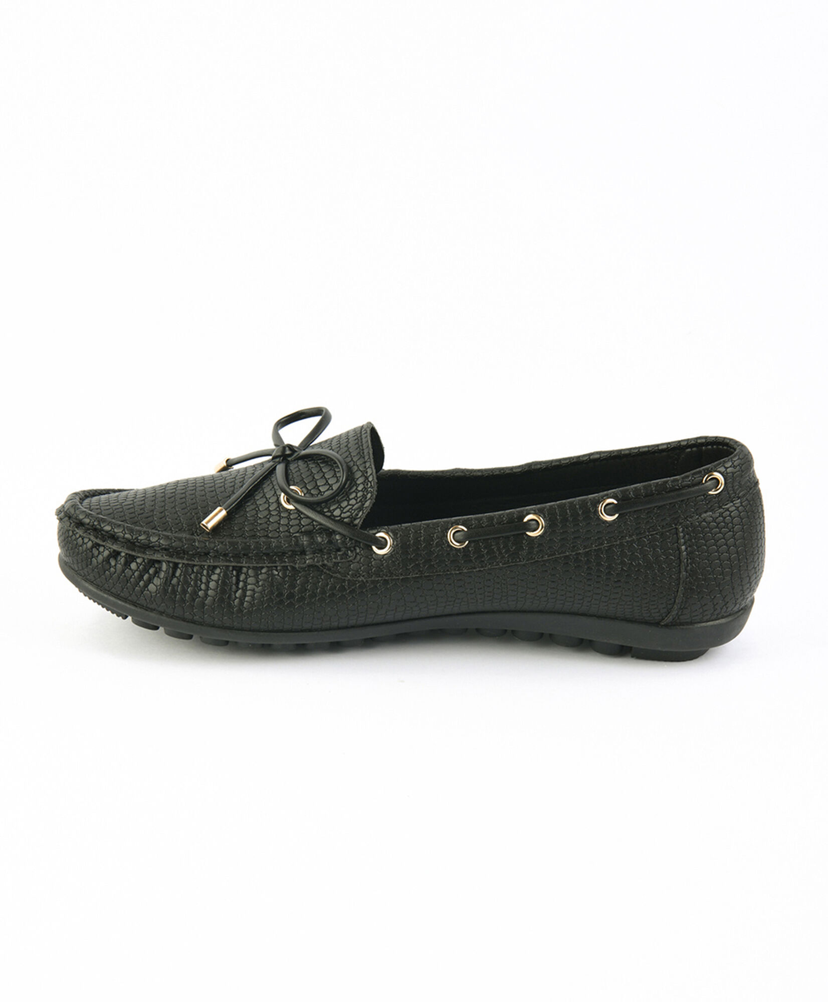 Mocasín mujer textura cinta Mocasín mujer textura cinta