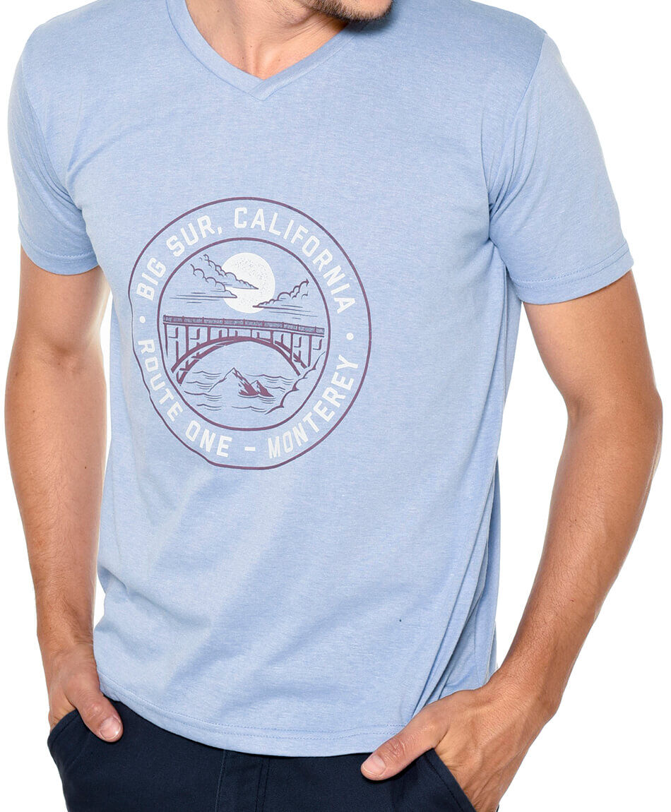 Polera manga corta estampada