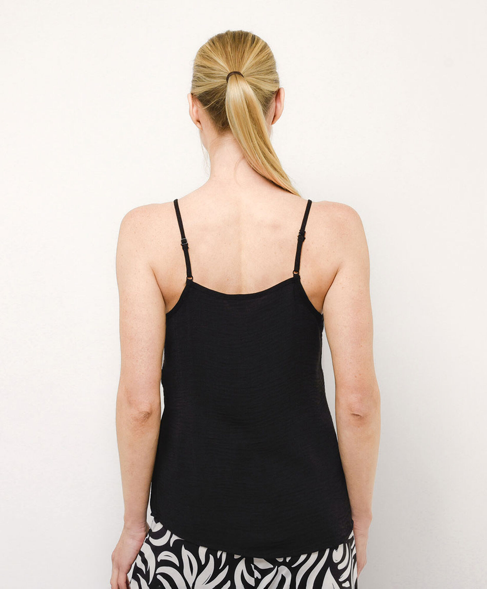 Blusa mujer top corbata contraste Blusa mujer top corbata contraste