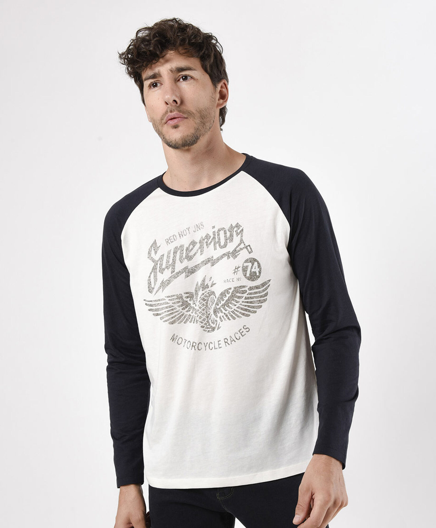 Polera hombre manga larga Polera hombre manga larga
