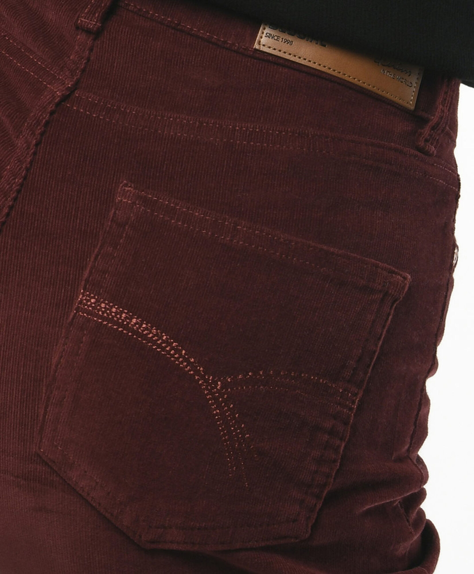 Pantalón mujer corderoy basta abierta burdeo Pantalón mujer corderoy basta abierta burdeo