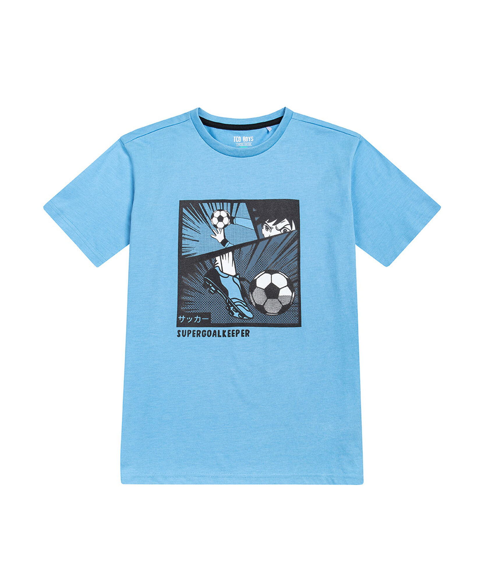 Polera niño celeste fútbol Polera niño celeste fútbol