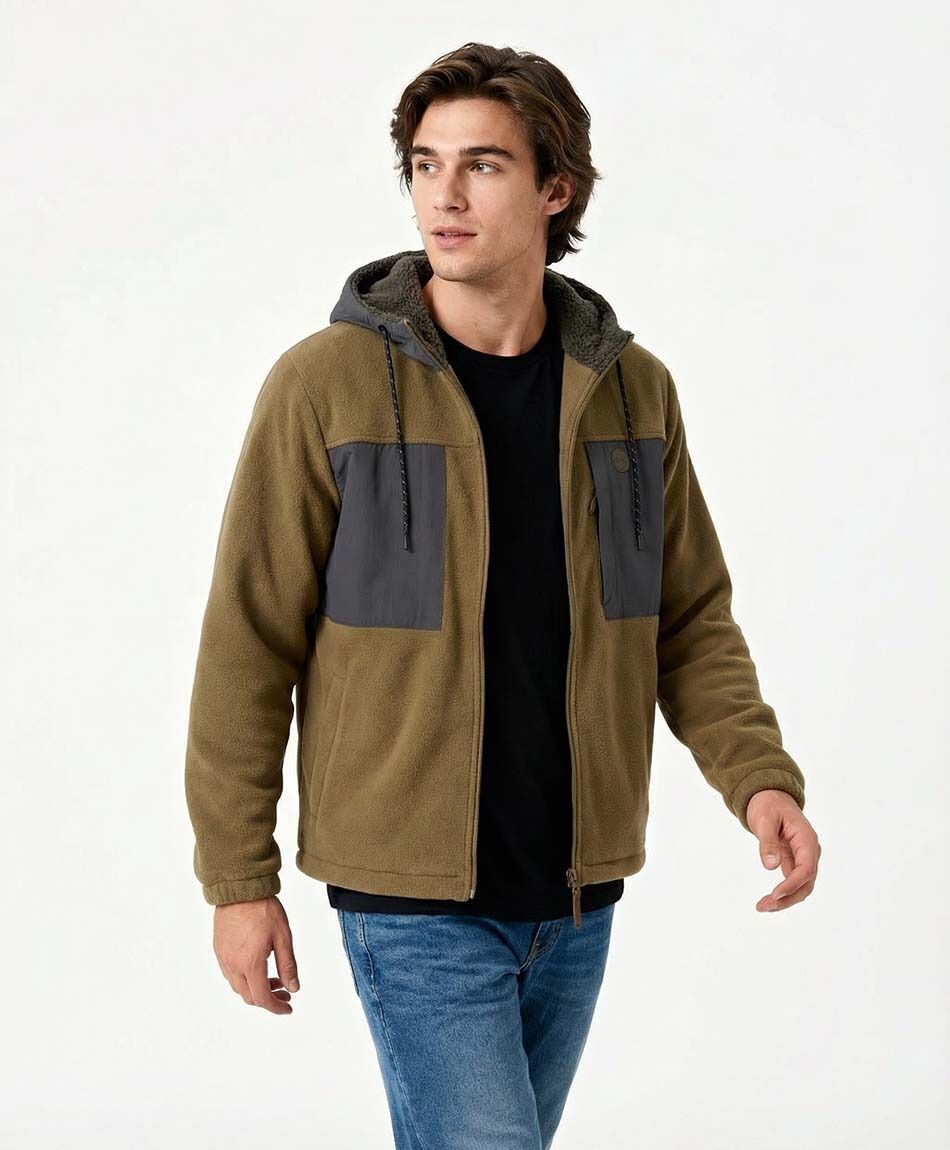Chaqueta hombre forrada polar