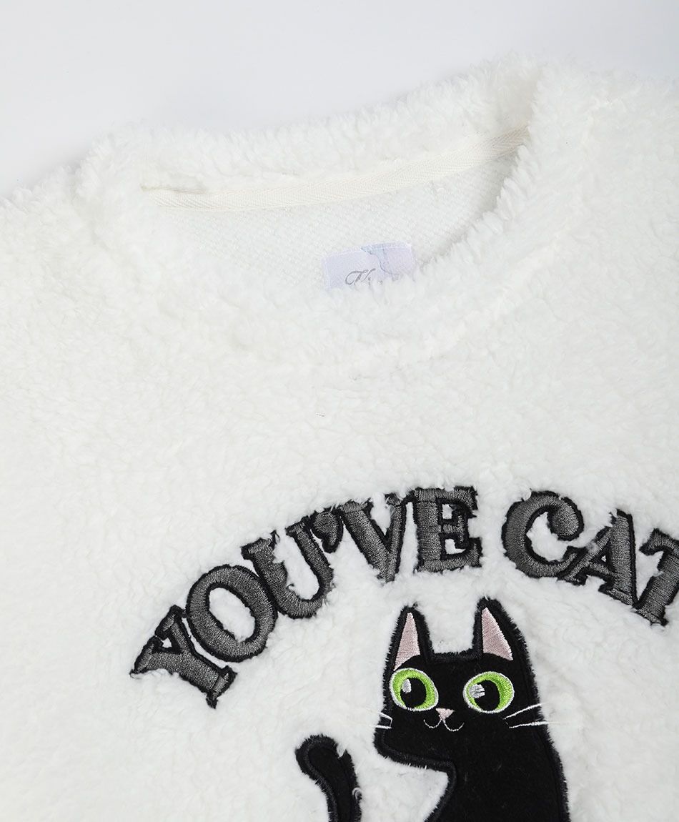 Pijama mujer chiporro gato negro