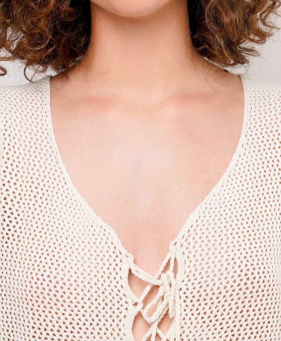 Tejido mujer crochet tiras frontal