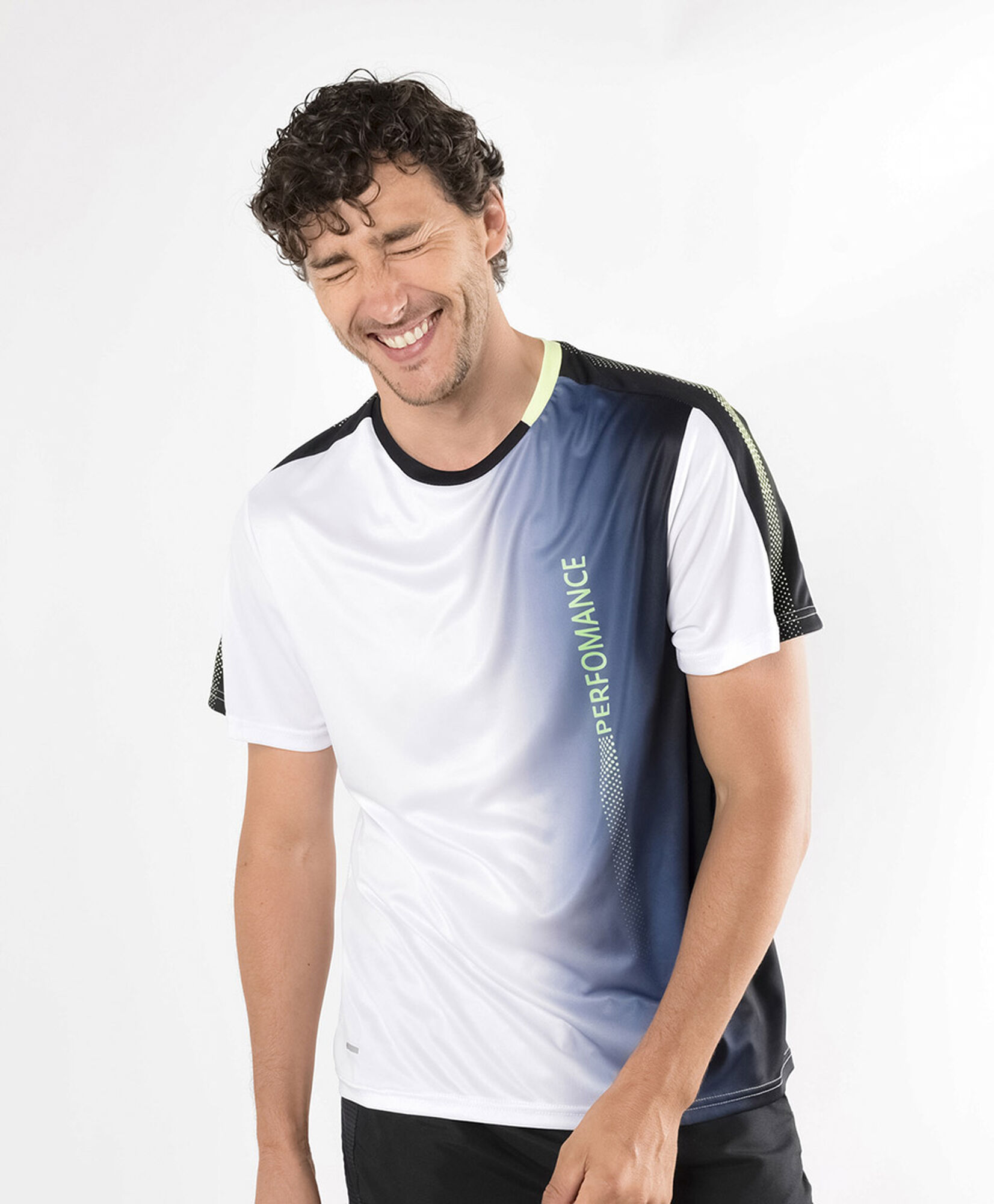 Polera deportiva hombre degradé Polera deportiva hombre degradé