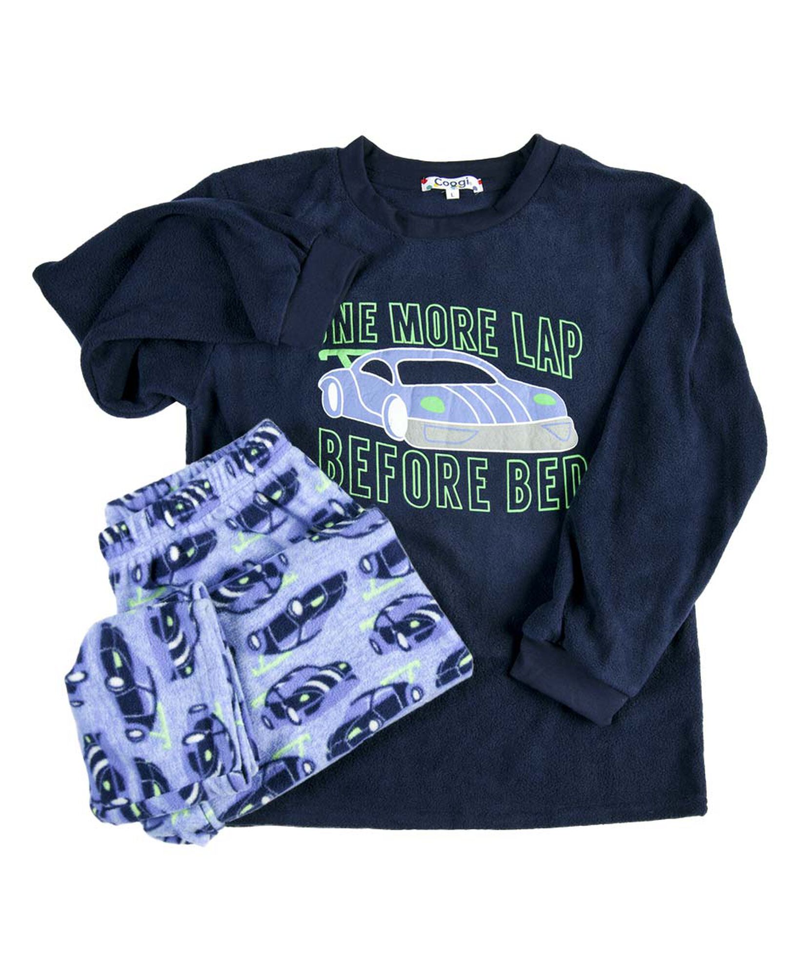 Pijama niño polar auto 2 piezas Pijama niño polar auto 2 piezas