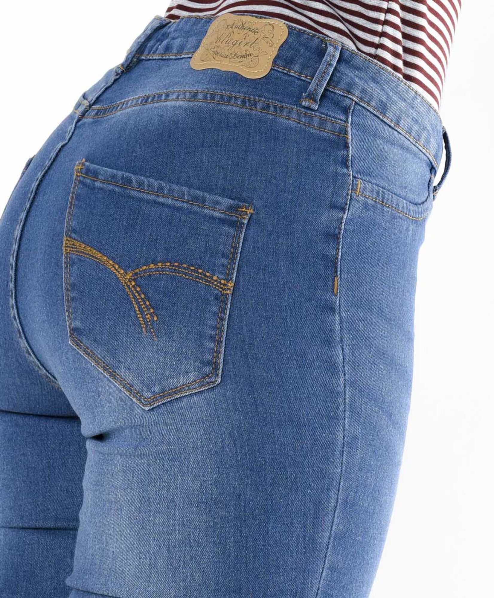 Jeans mujer basta bordada abierta skinny fit Jeans mujer basta bordada abierta skinny fit