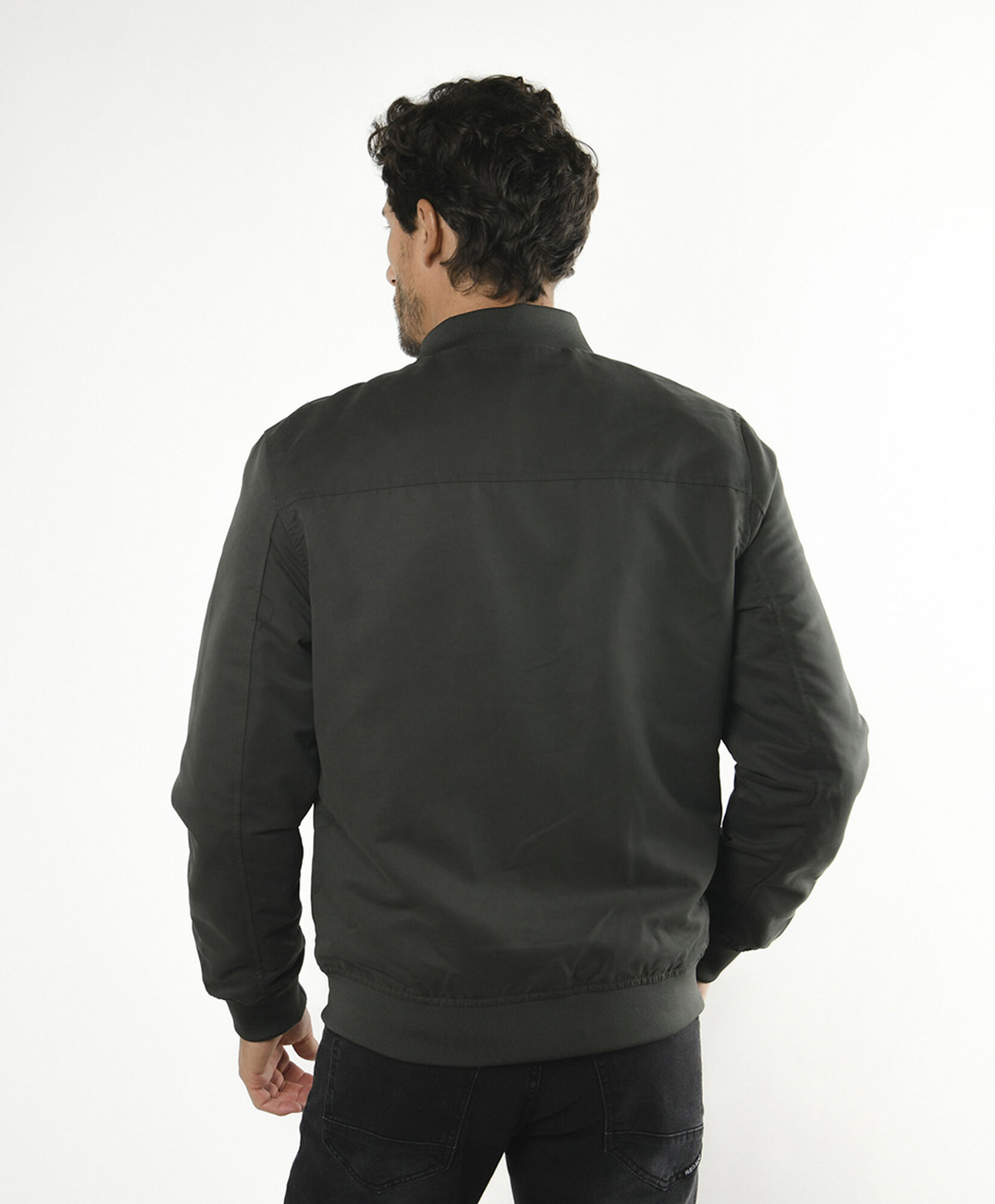 Chaqueta hombre estilo bomber verde Chaqueta hombre estilo bomber verde