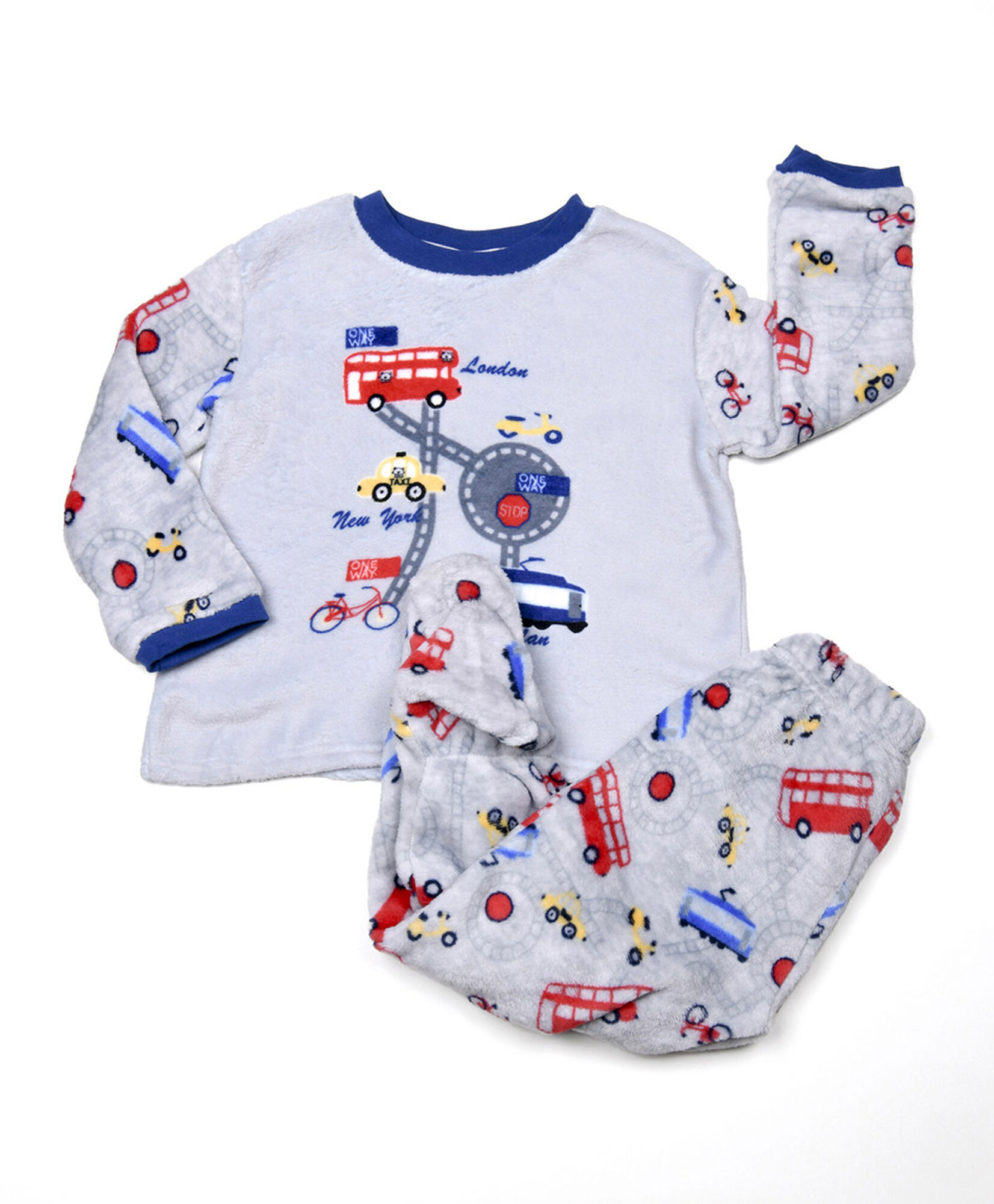 Pijama bebé polar autitos Pijama bebé polar autitos