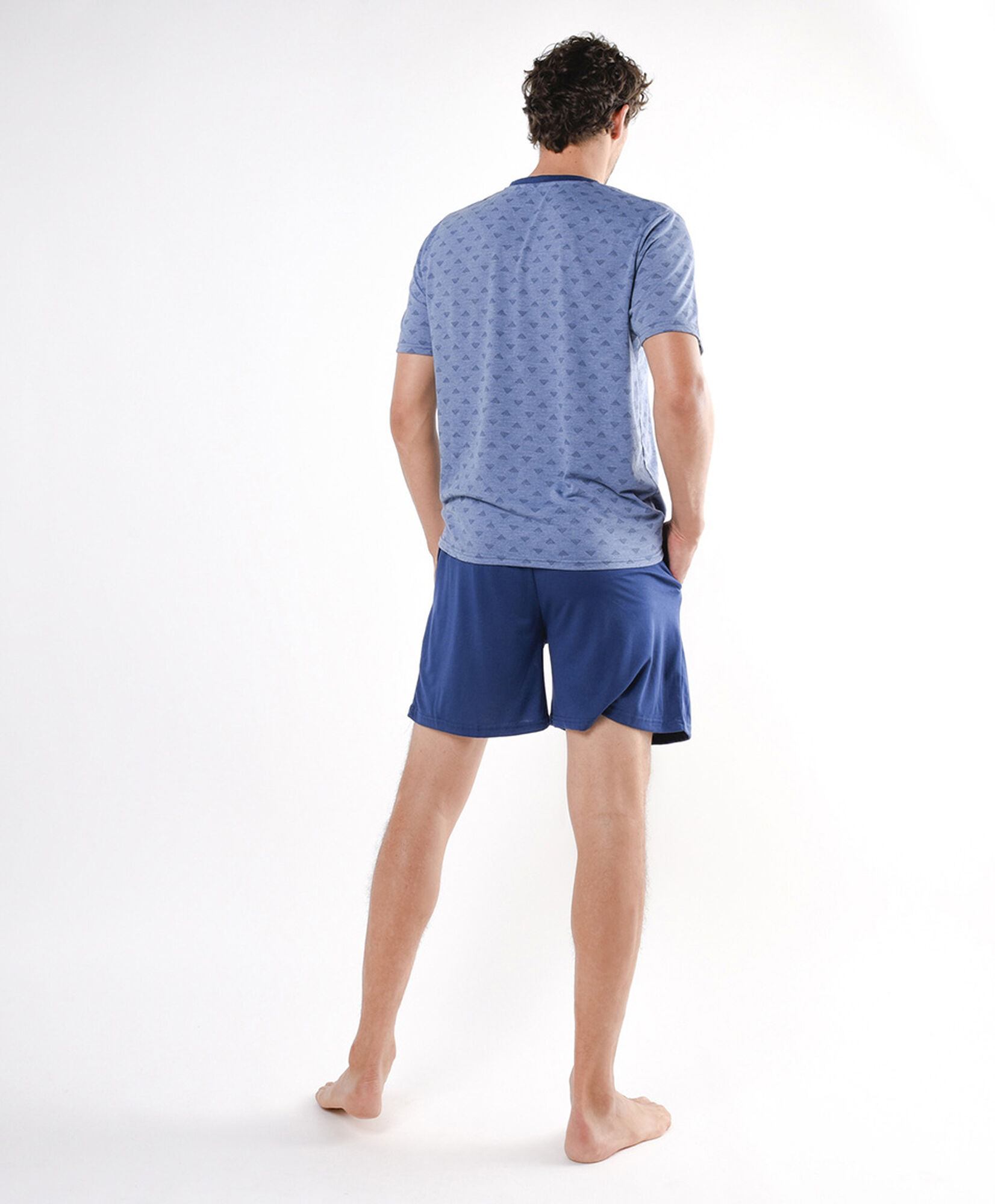 Pijama hombre bolsillo azul Pijama hombre bolsillo azul