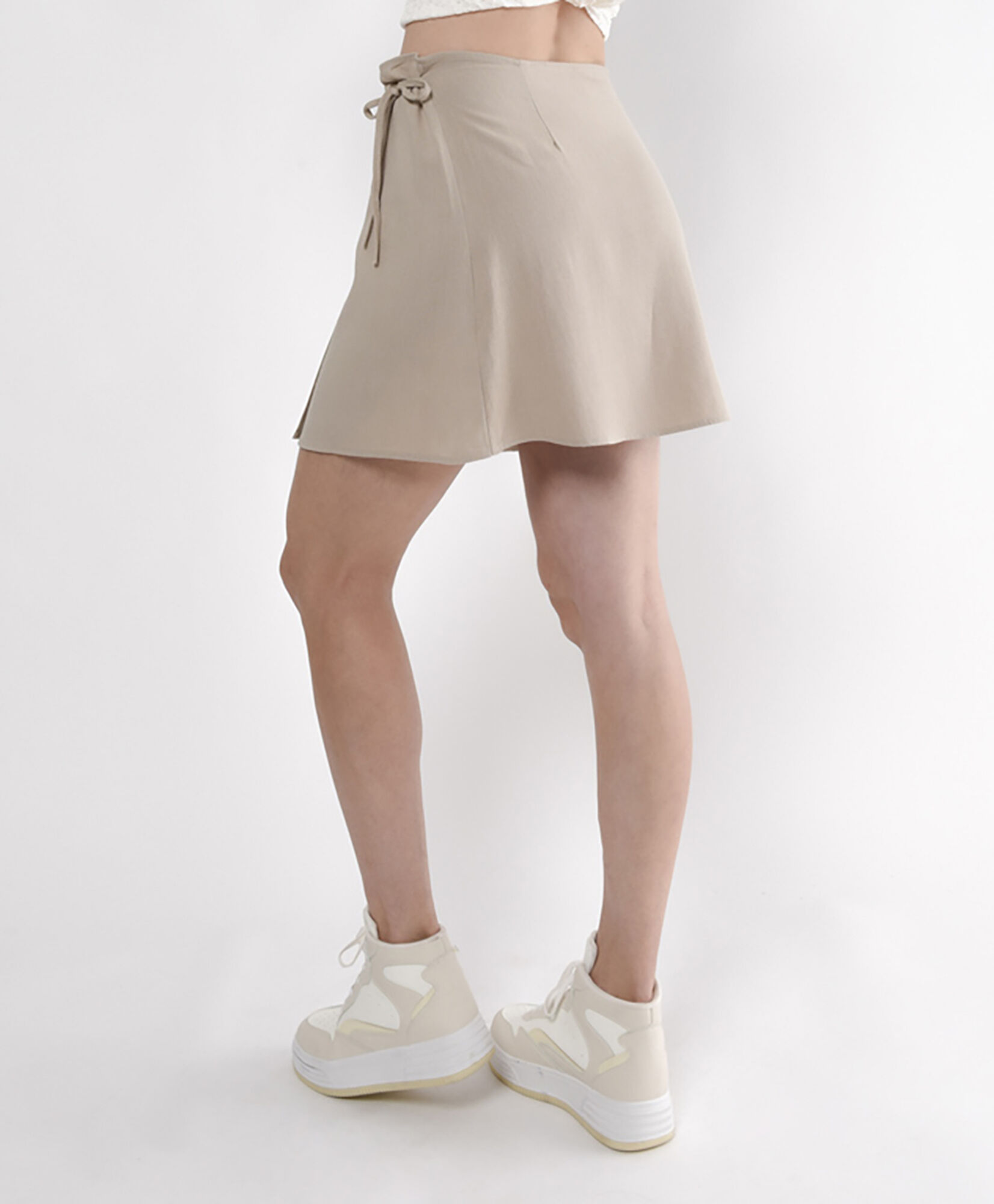 Mini falda mujer lino botones Mini falda mujer lino botones