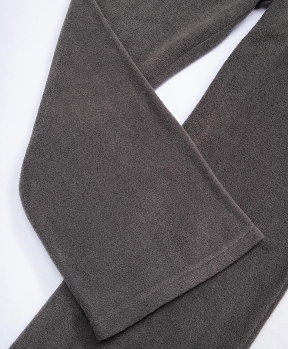 Pijama hombre polar l&iacute;neas grises rojas