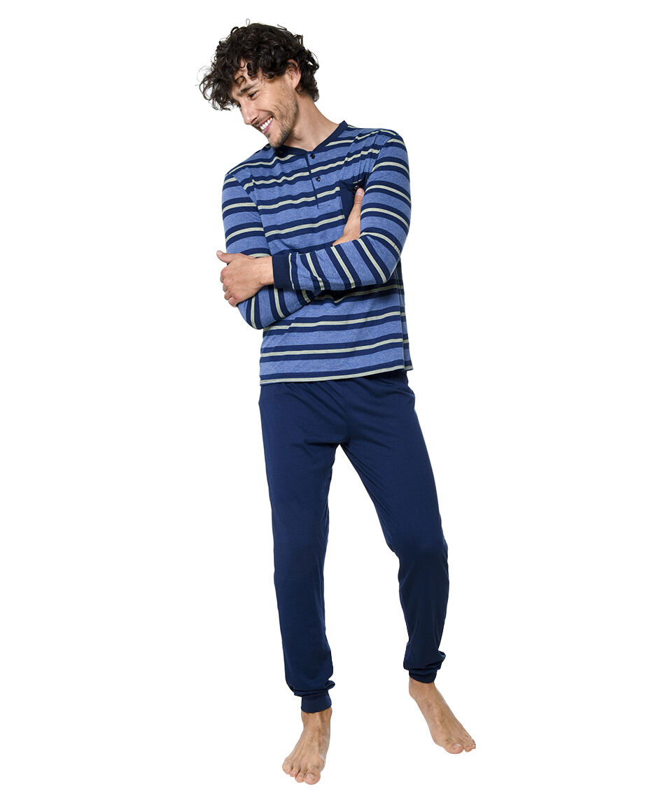 Pijama largo estampado