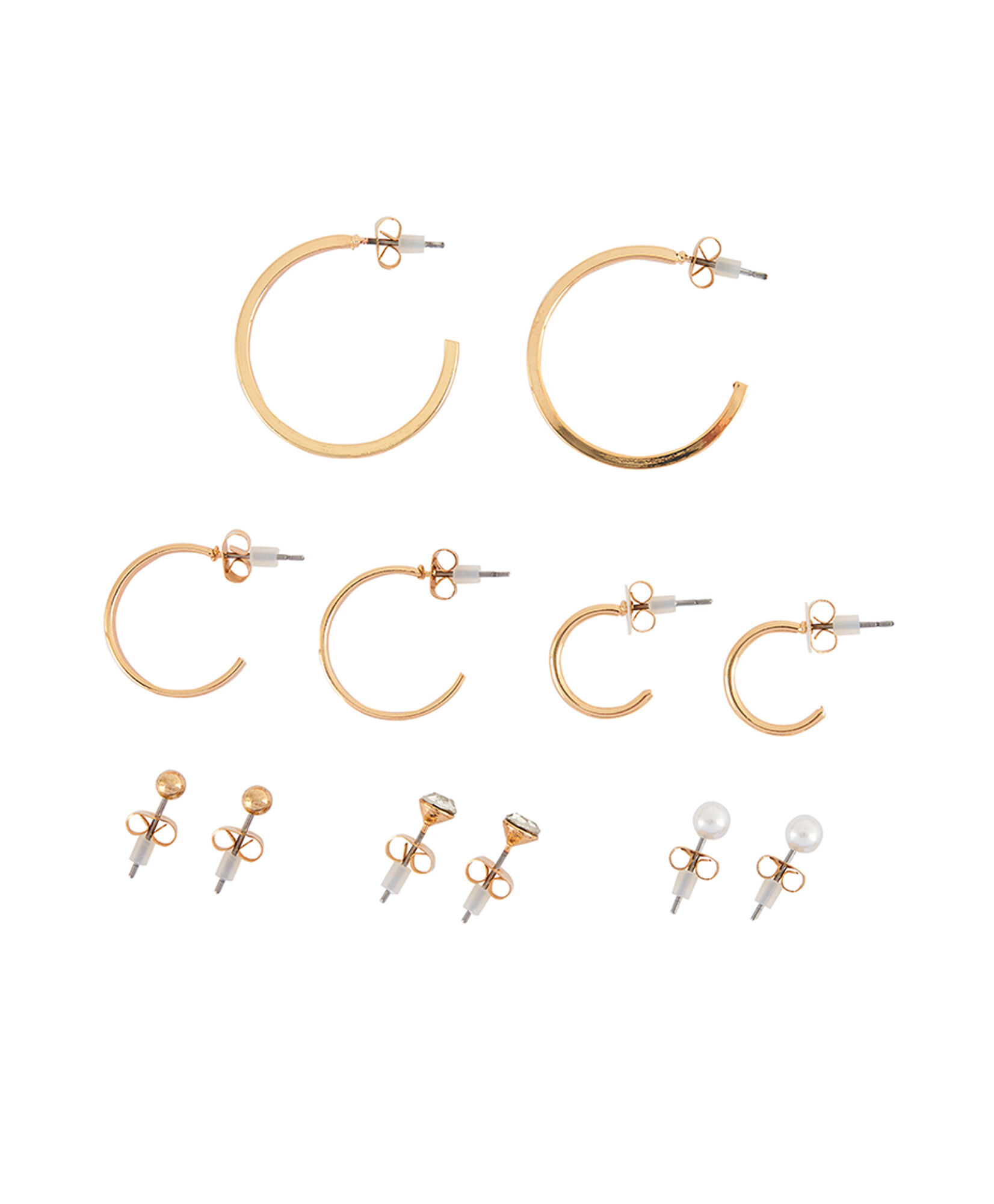 Set 6 aros mujer dorados Set 6 aros mujer dorados