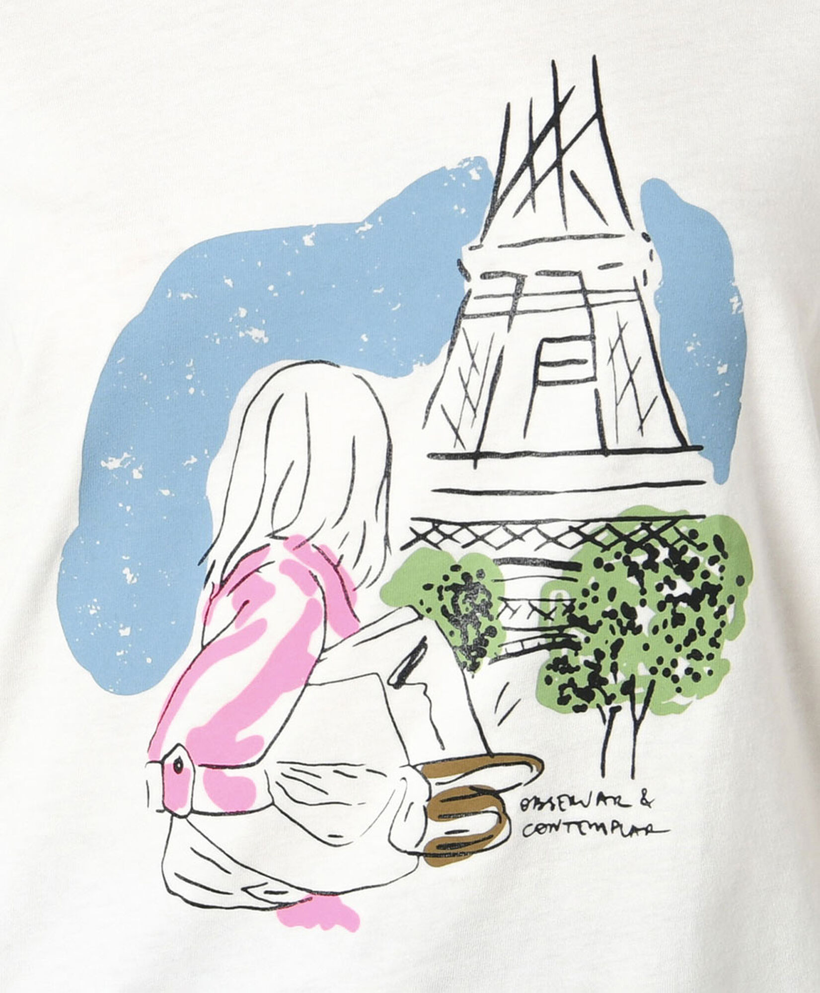 Polera mujer estampado paris Polera mujer estampado paris