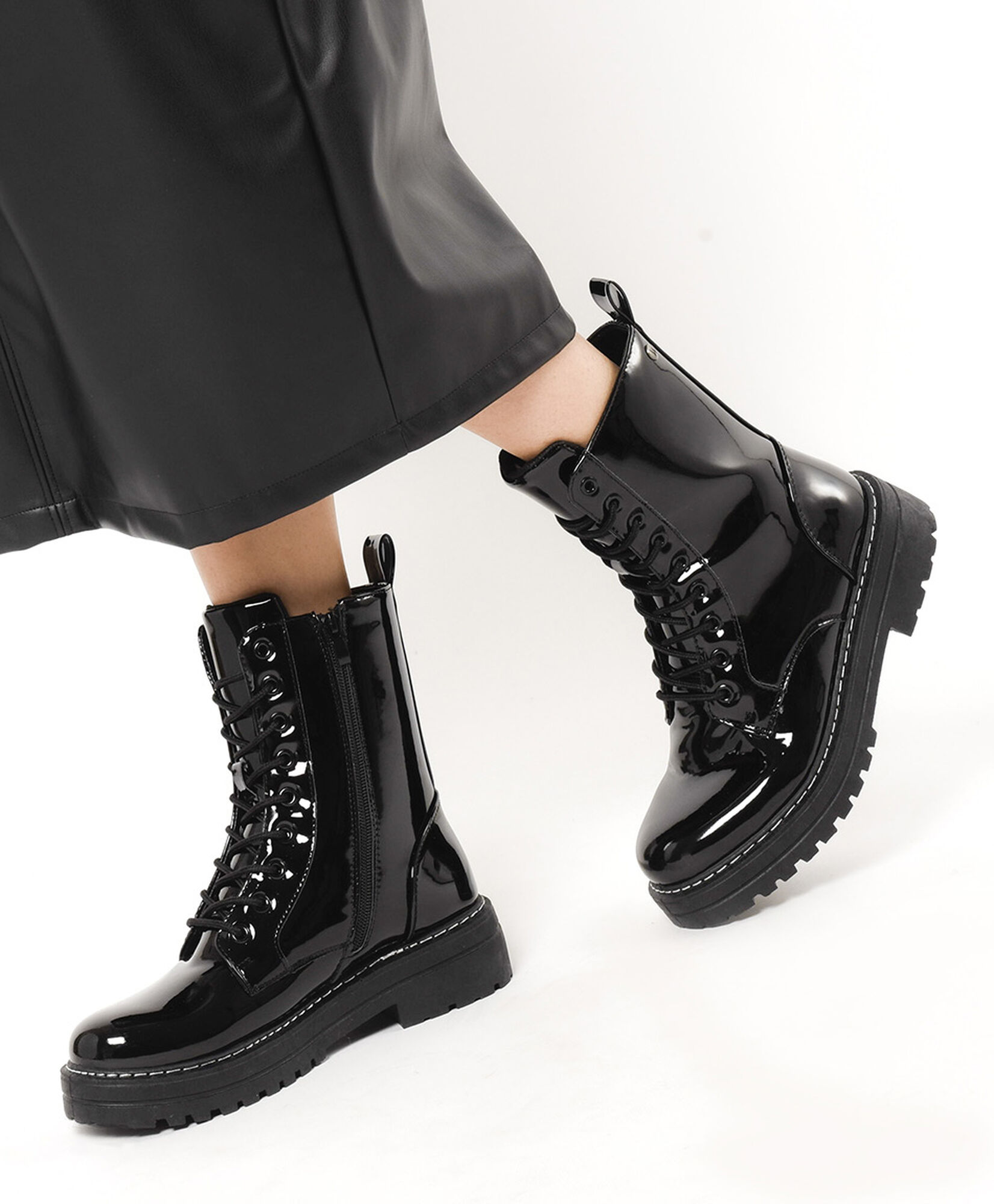Bototo mujer cordones brillante Bototo mujer cordones brillante