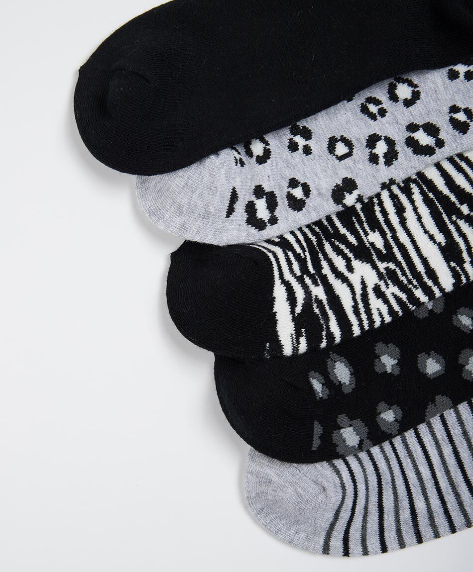 Pack 5 calcetines mujer cortos variedades
