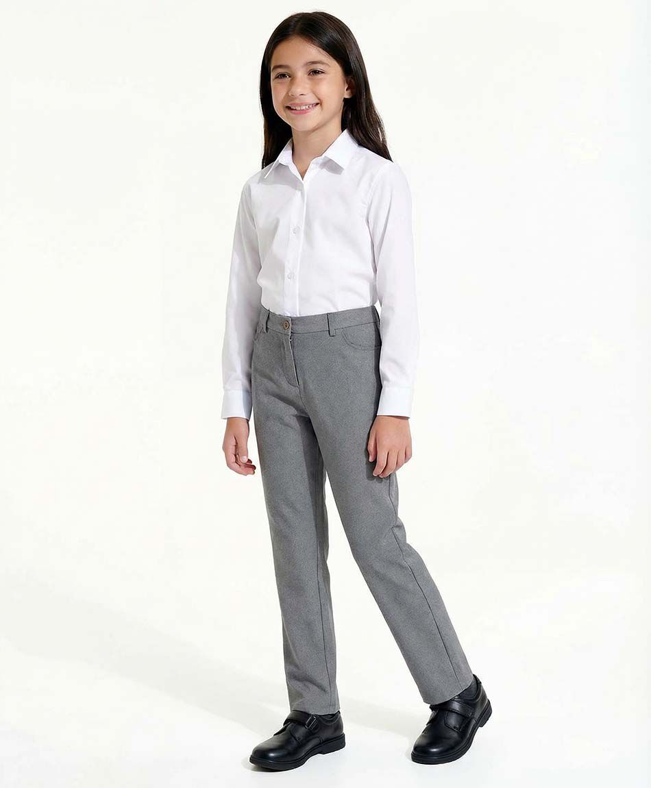 Pantal&oacute;n escolar gris mujer