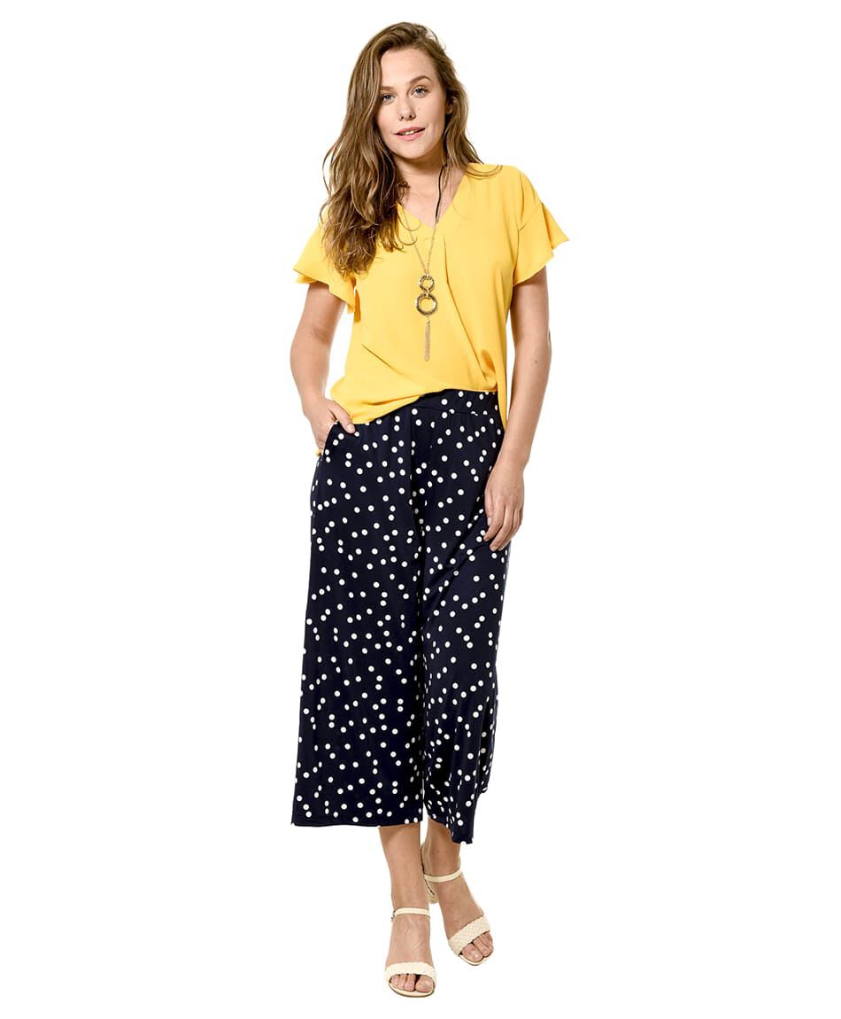 Falda pantalon midi