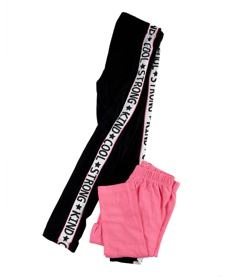 Pack 2 leggins ni&ntilde;a