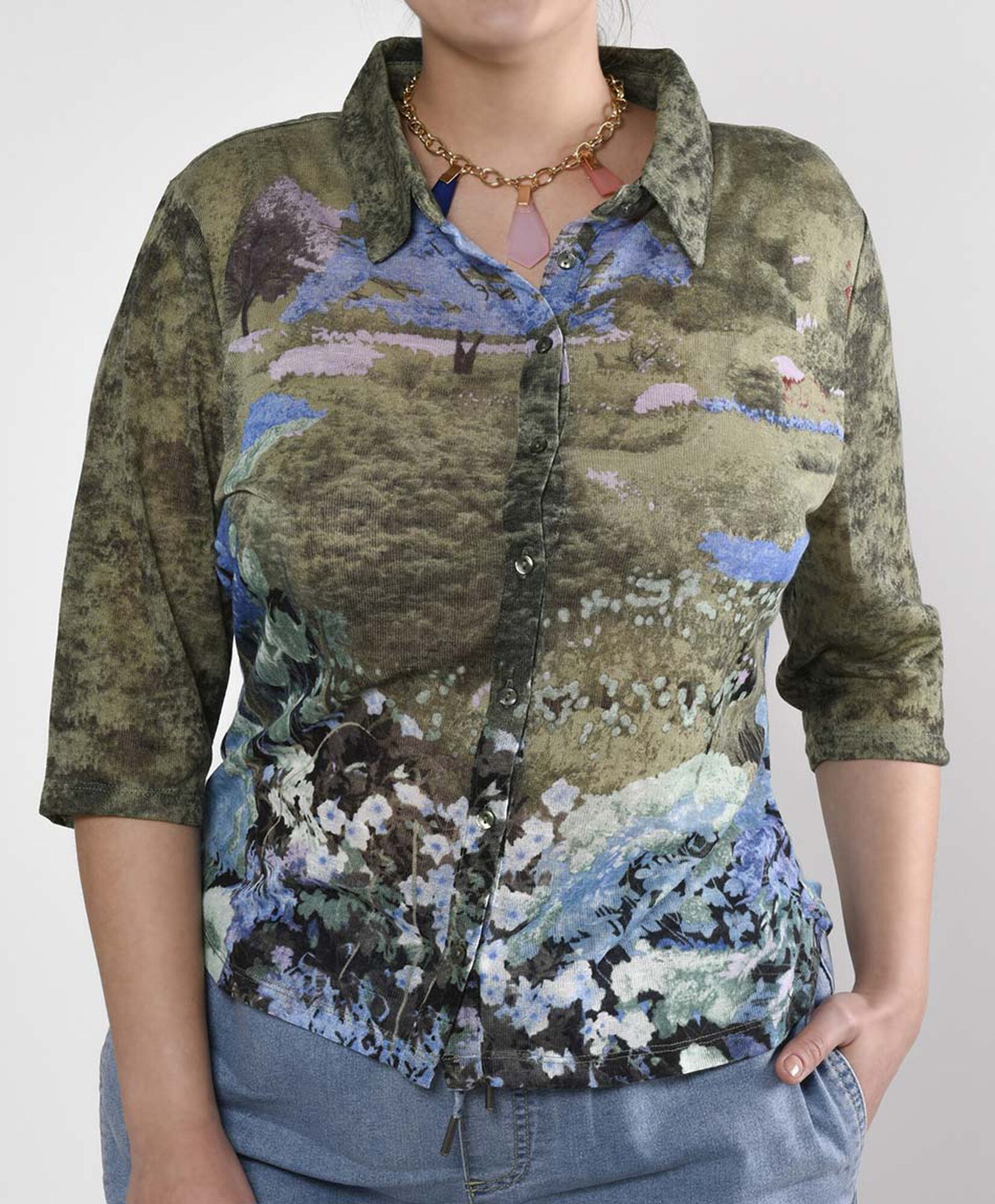 Blusa manga al codo Blusa manga al codo
