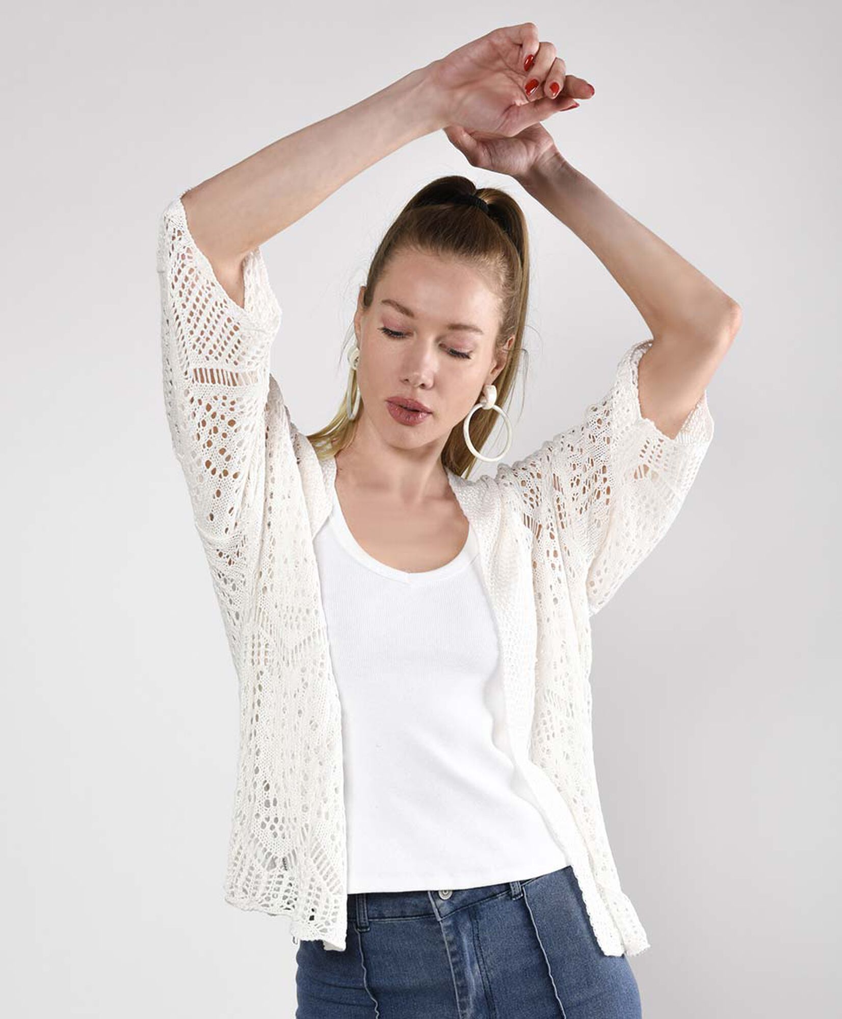 Cardigan calado Cardigan calado