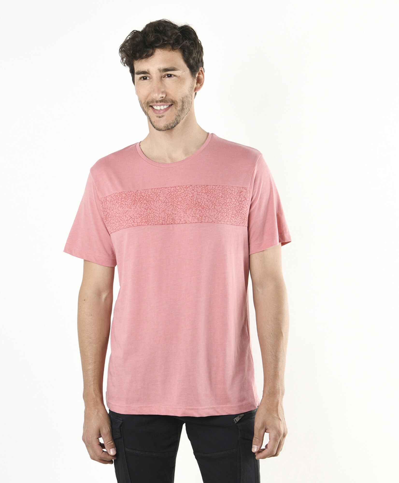 Polera hombre estampado frontal Polera hombre estampado frontal