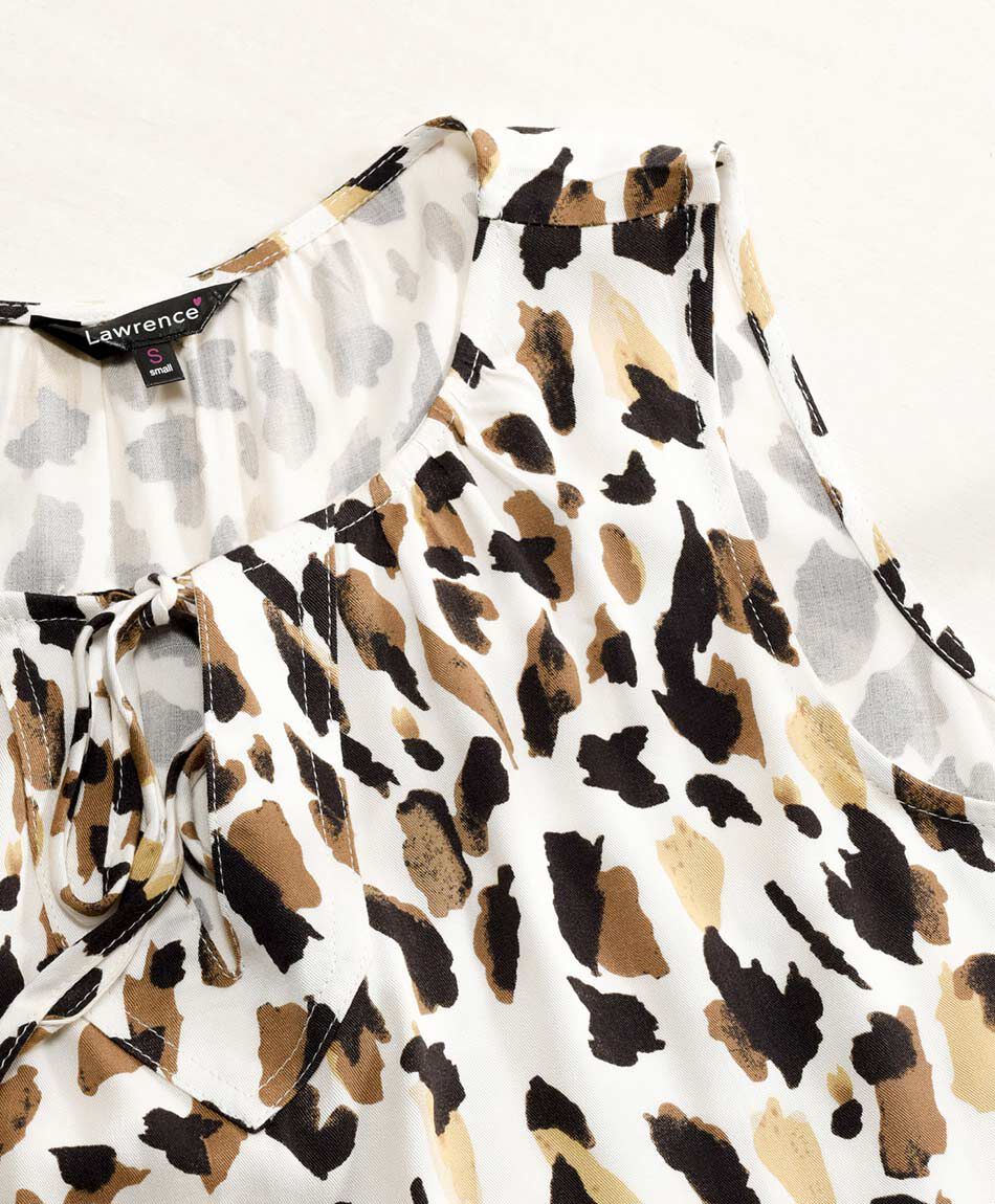 Blusa mujer animal print cinta