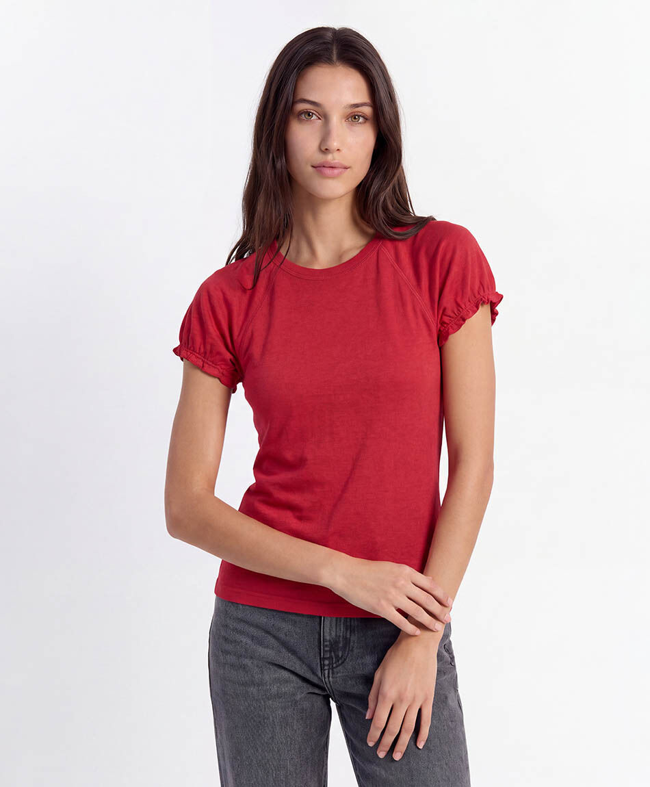 Polera mujer manga el&aacute;stica