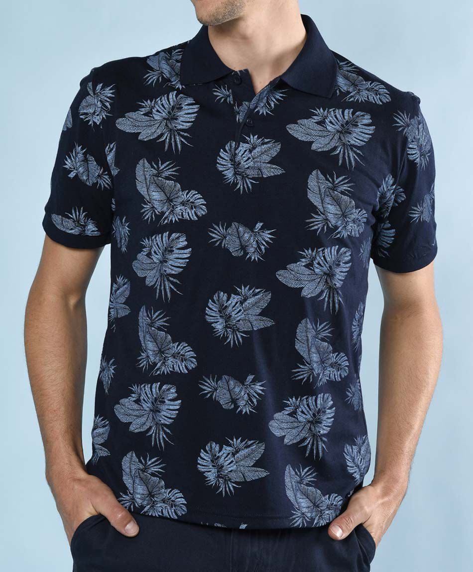 Polera manga corta cuello piqu&eacute;