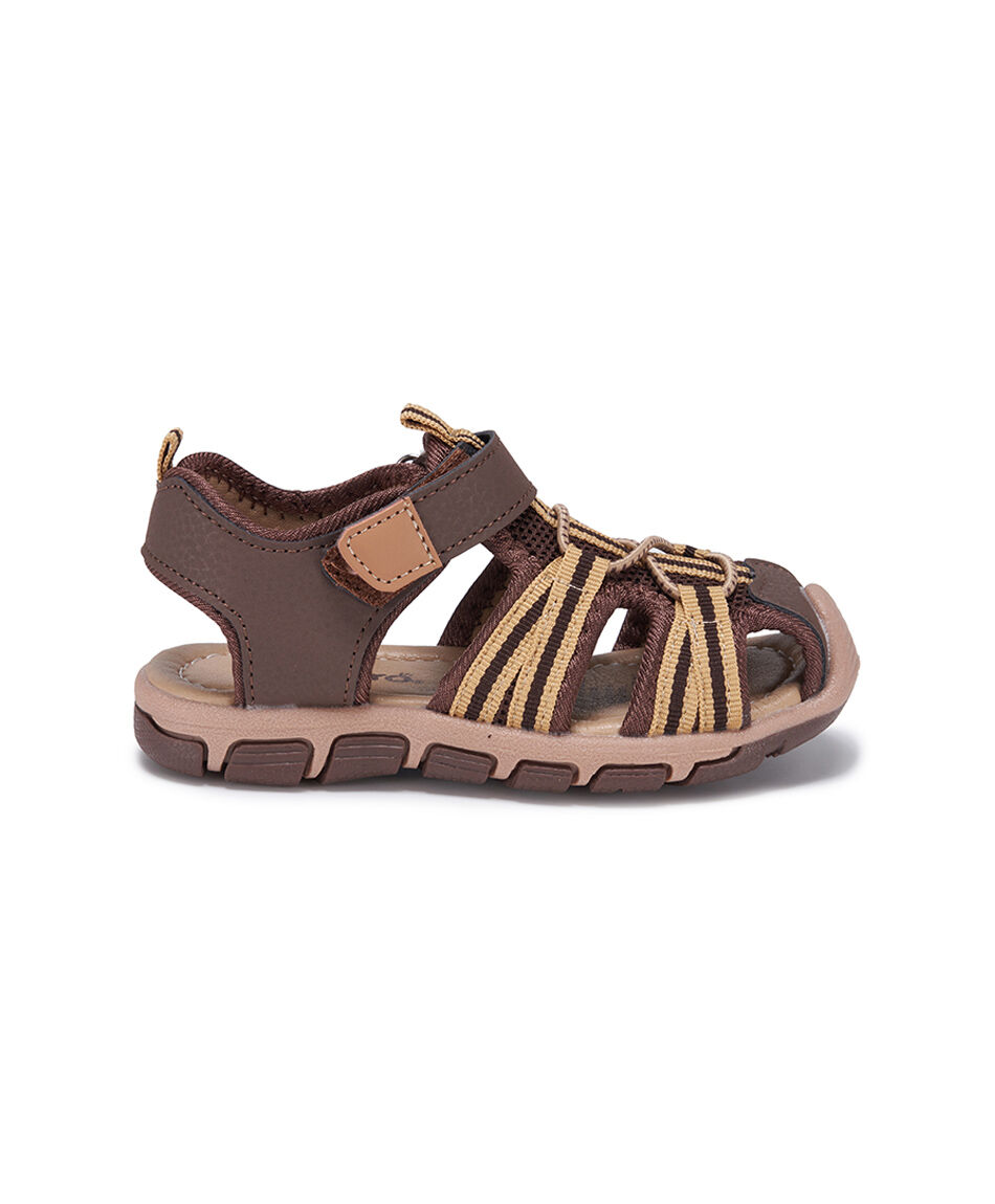 Sandalia infantil (20 a 25) outdoor caf&eacute;