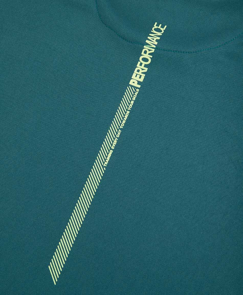 Polera deportiva hombre bloques