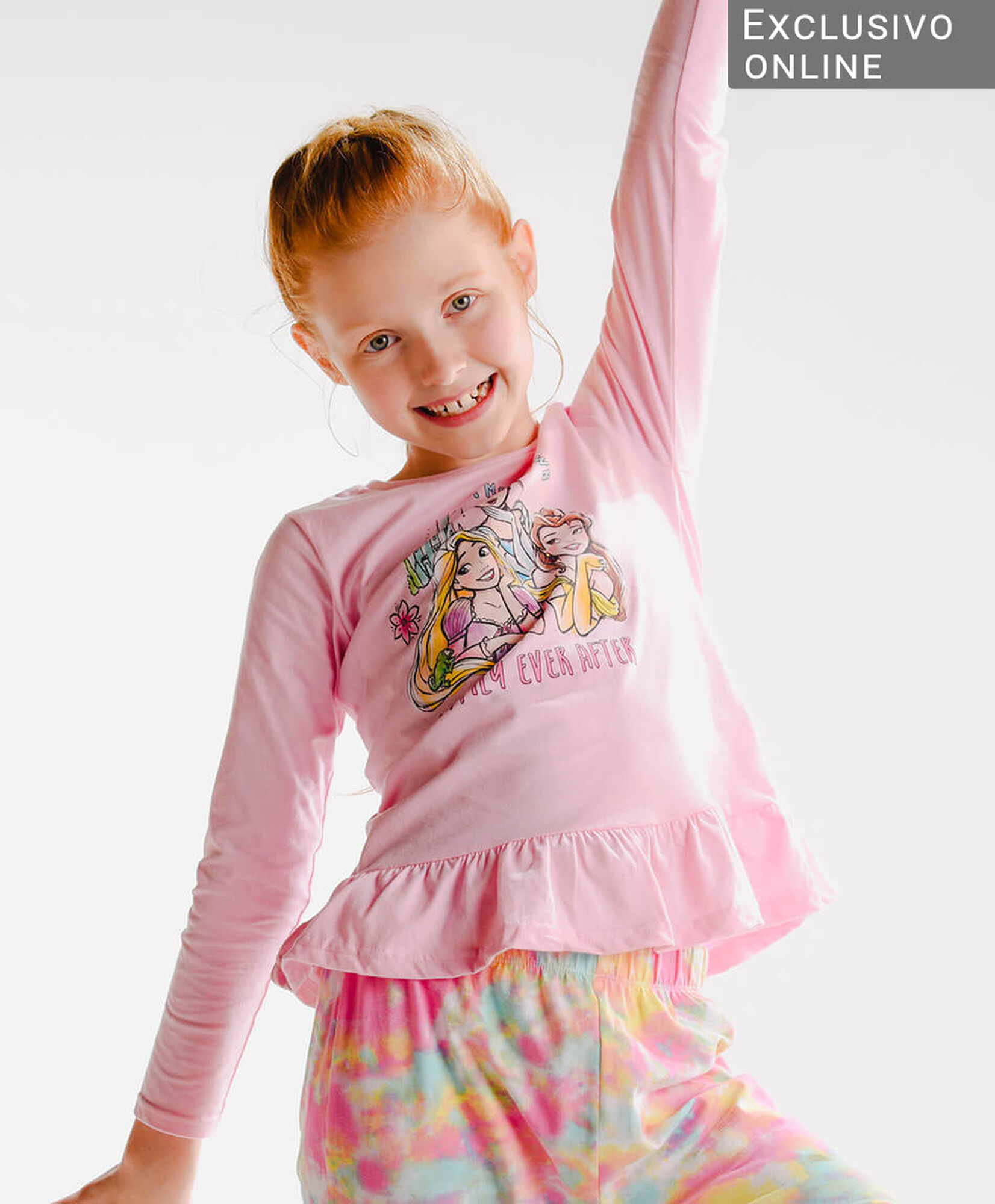 Polera niña princesas disney Polera niña princesas disney