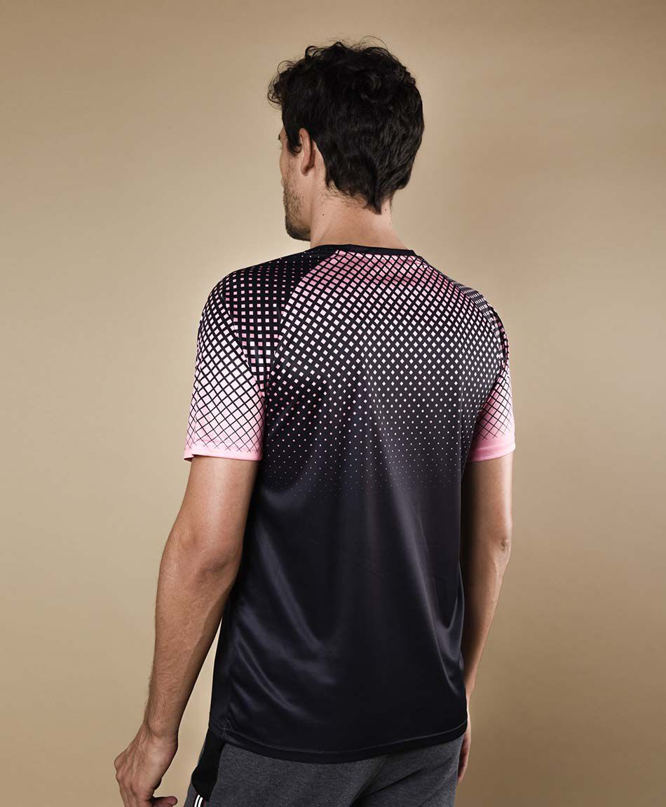 Polera deportiva manga corta cuello redondo