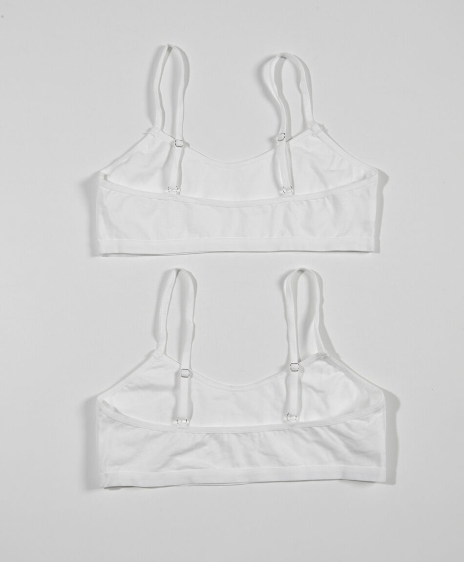 Pack 2 sostenes escolares blancos