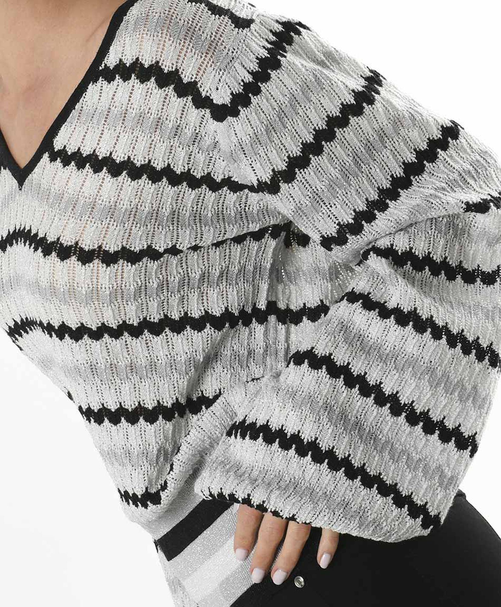 Sweater mujer líneas brillos Sweater mujer líneas brillos