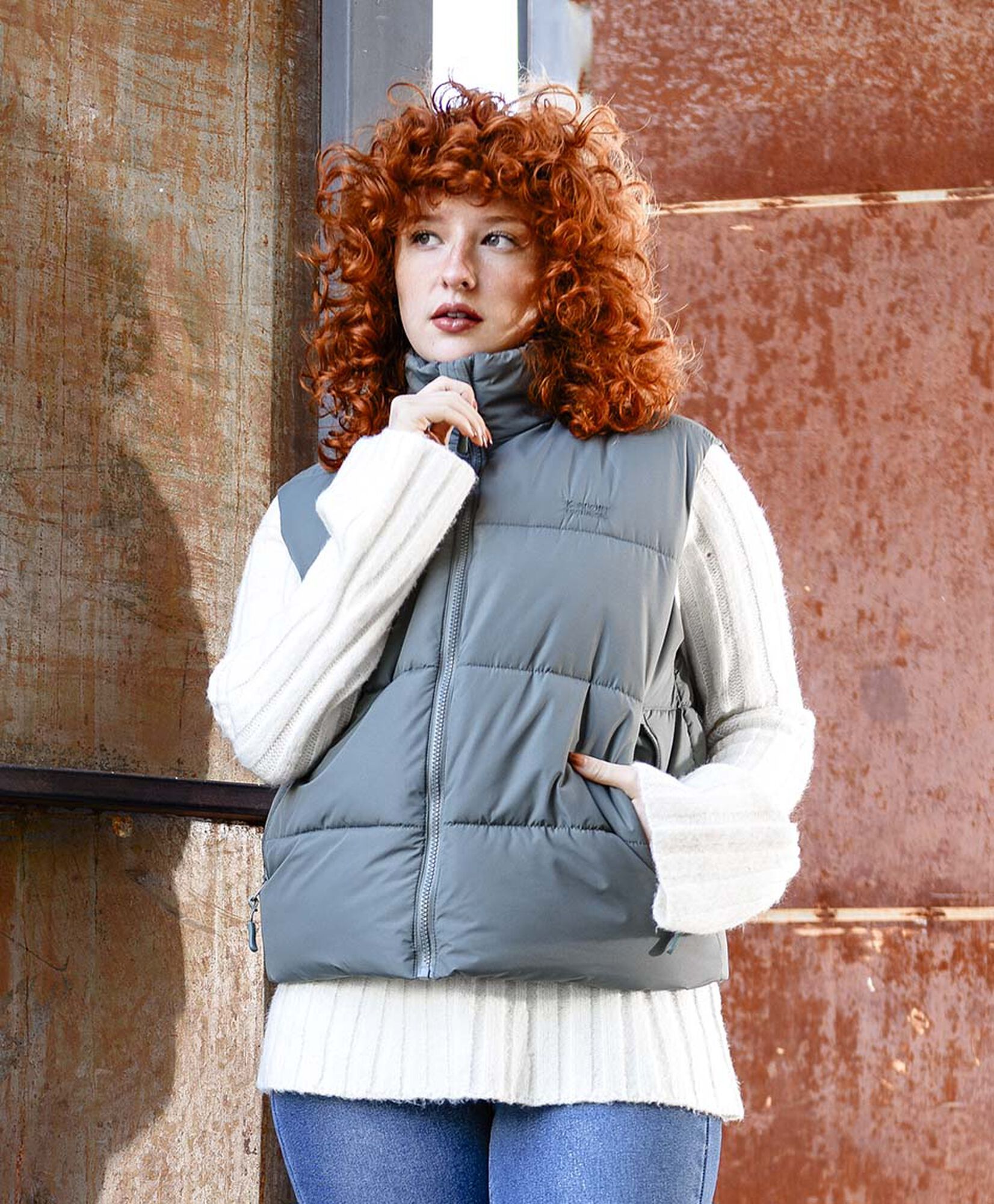 Parka deportiva mujer puffa sin mangas Parka deportiva mujer puffa sin mangas