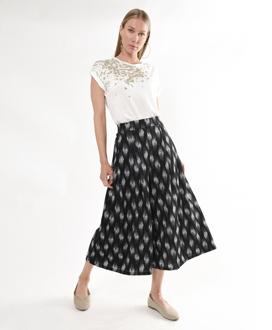 Pantal&oacute;n mujer bicolor pinzas
