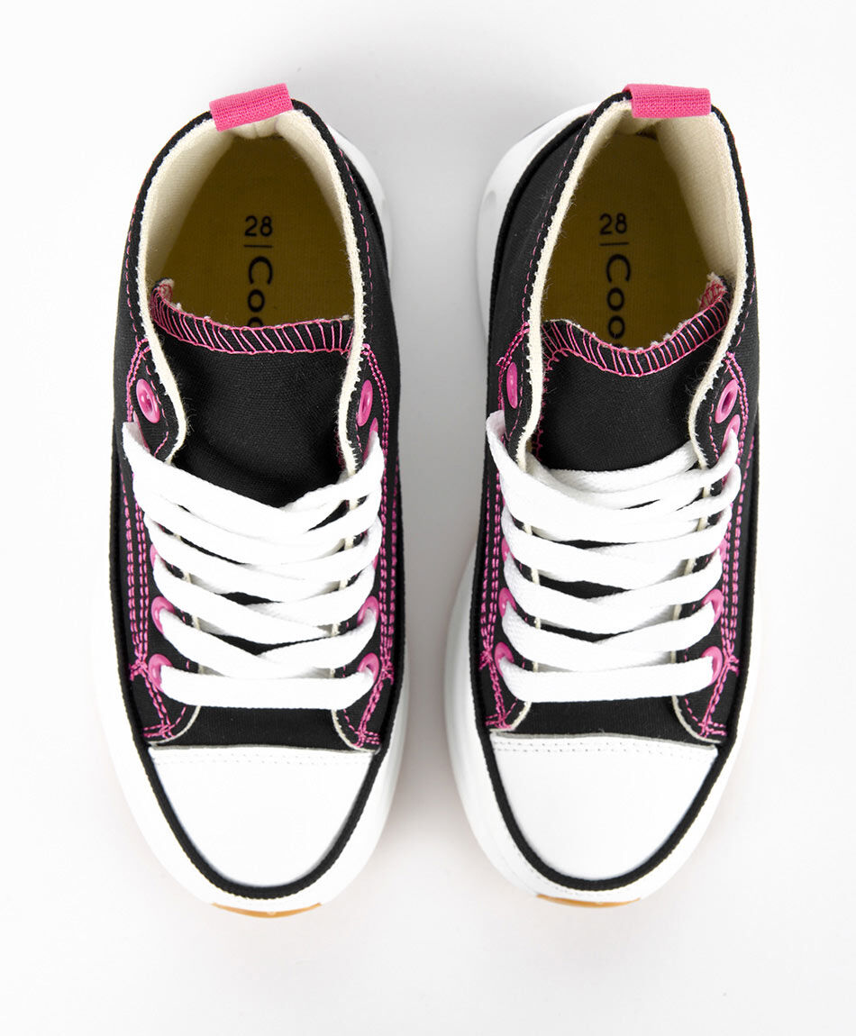 Zapatilla infantil ca&ntilde;a alta plataforma